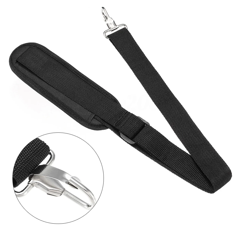 

1 x Black Strimmer Shoulder Harness For Strap Brush Cutter Trimmer W/Carry Hook Accessories