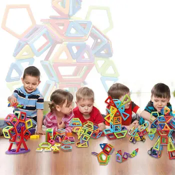 

Pure Magnetic Piece Variety Building Blocks Magnet Assembled Children Kids Educational Toys 109pcs