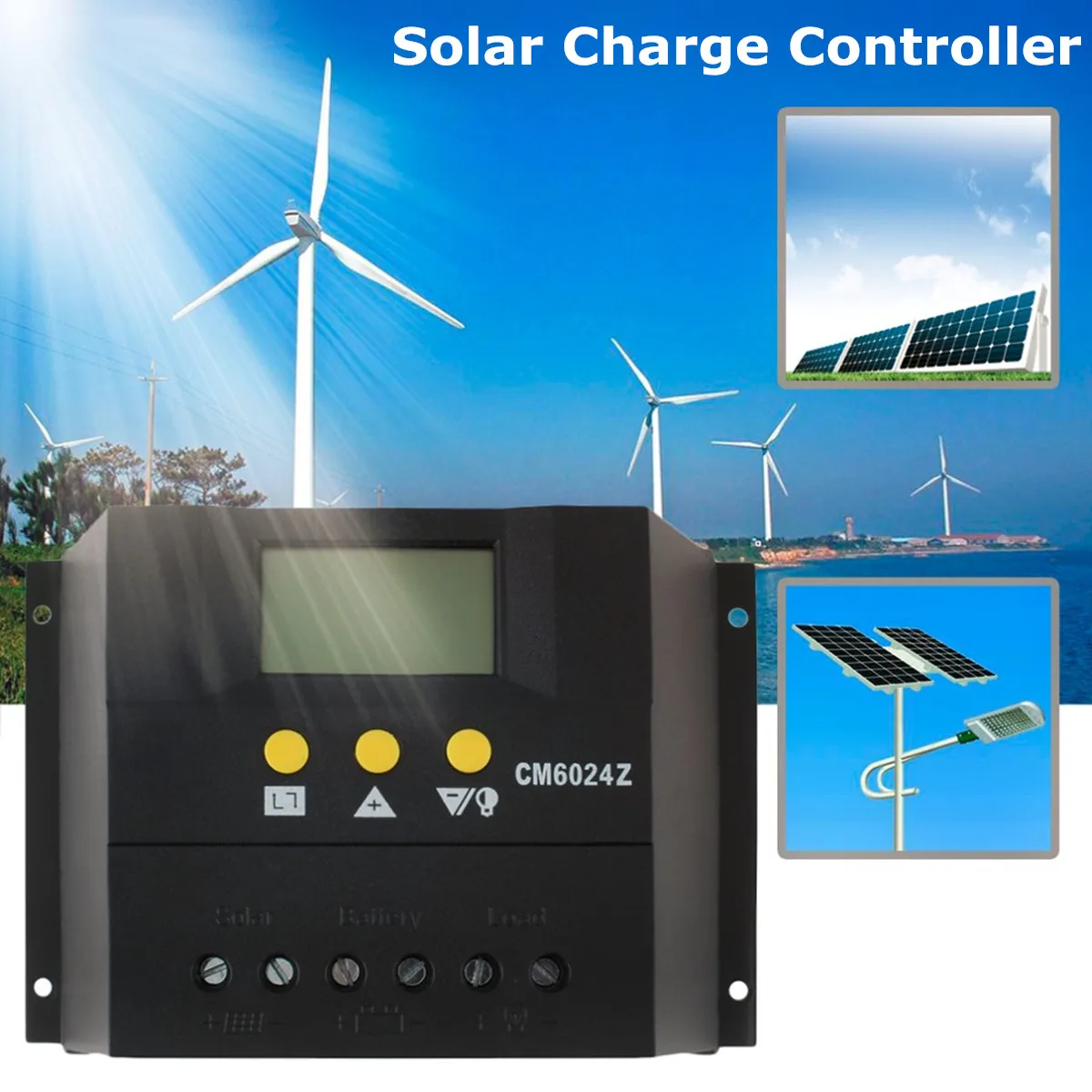 

Solar Charge Controller 12V 24V 1920W MAX PWM Charging Mode 80A Auto PWM Battery Charger Regulator ABS Short-circuit Protection