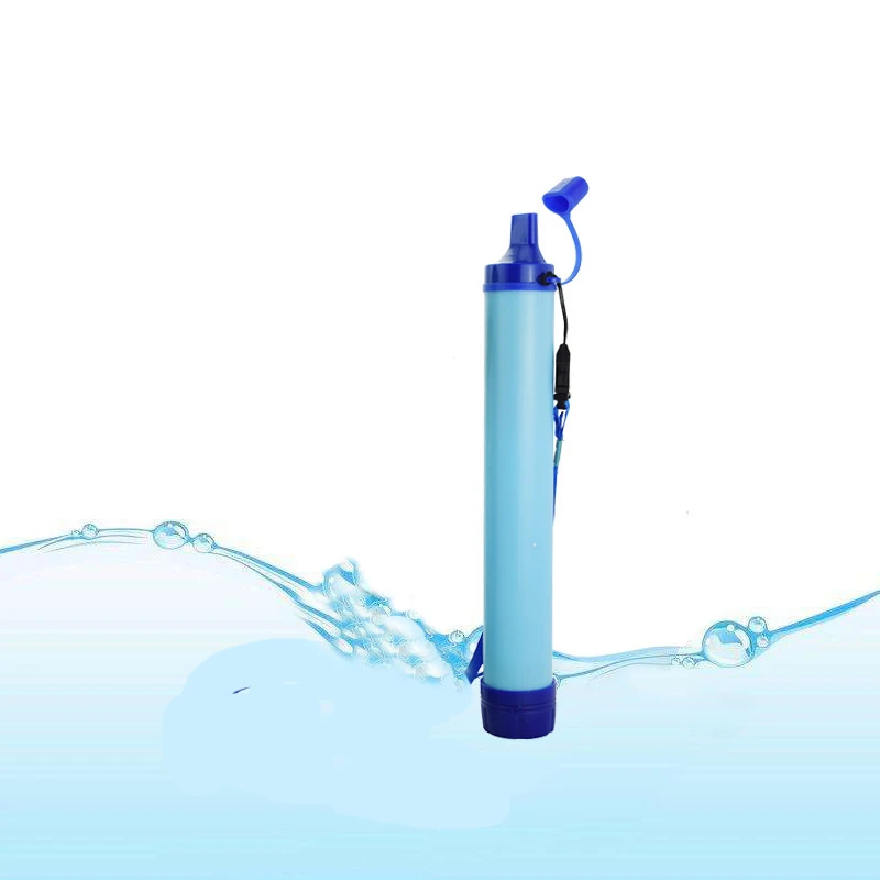Портативный фильтр для воды соломинка очиститель аварийной безопасности выживания питьевой набор инструментов