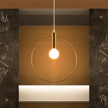 

Room Lighting Simple Circular Pendant Light Creative Bar Lamp For Restaurant Home Living Room Bedroom Fashion Dining