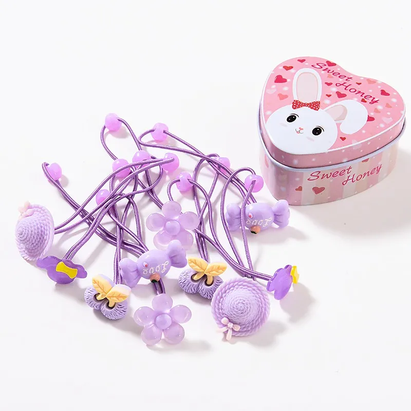 

Hair Pin 10pcs baby Girl Hair Accessories Elastic Hair Rubber Band Kid Headband Ties