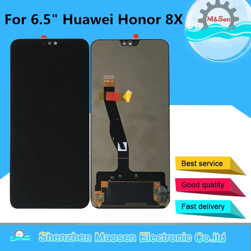 

Original M&Sen For 6.5" Huawei Honor 8X JSN-L21 JSN-L42 JSN-AL00 JSN-L22 LCD Display Screen Frame+Touch Panel Digitizer Assembly