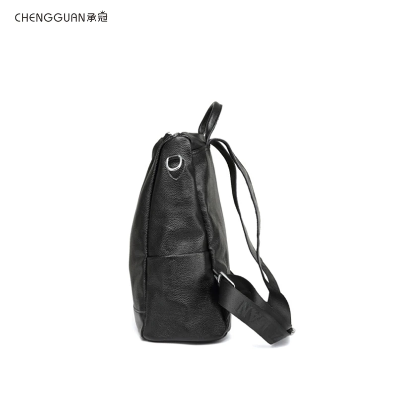Adolescente Cuir Sac École De Femelle 2018 Femmes Mode À Bagpack Épaule Véritable Dos Noir Sacs Qualité Haute Jeunes Filles Pour En v5Oqfwaxq