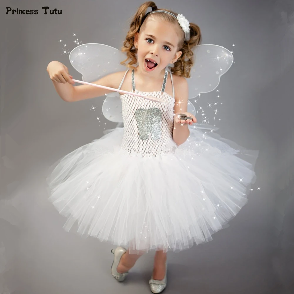 kids white tutu dress