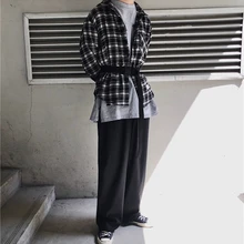 Брюки для пары, Летние черные брюки, прямые свободные Свободные повседневные штаны, S-2XL, модные брюки, Pantalon Hombre