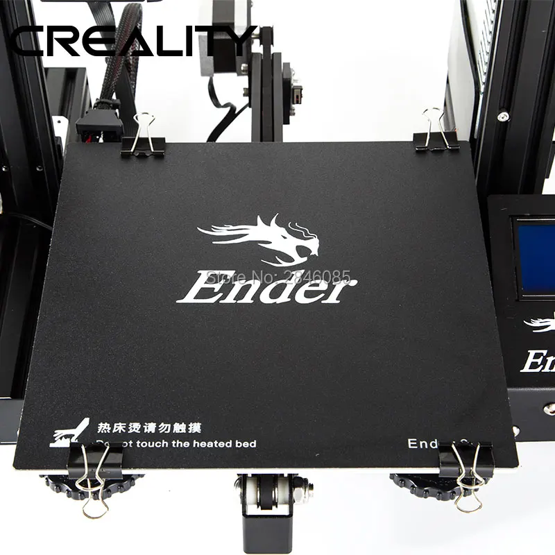 مصنع توريد 3D طابعة الأسود بناء السطح مع 3 M ملصقا 3D طابعة ساخنة غطاء سرير ل Creality Ender-3 220*220 مللي متر