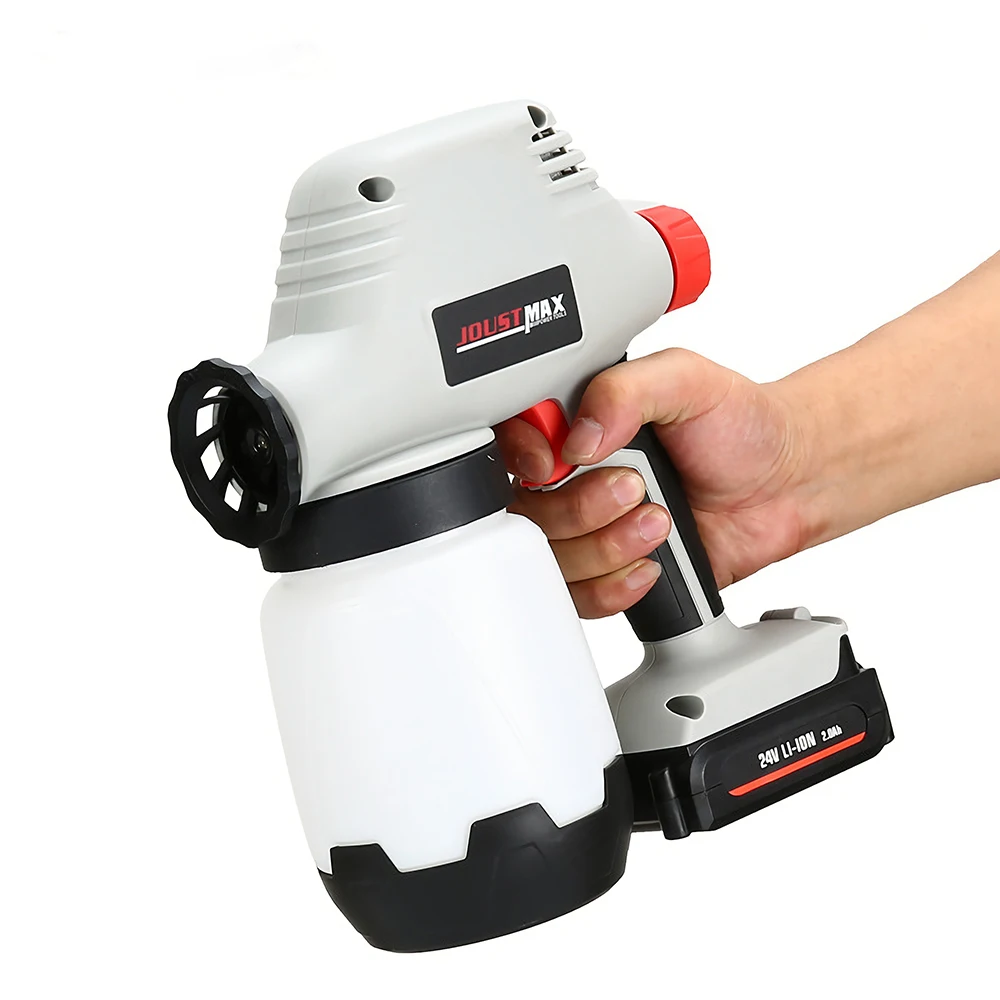 Joustmax JST81015 24 V Перезаряжаемые ручной Electric paint пистолет распылитель большой Ёмкость