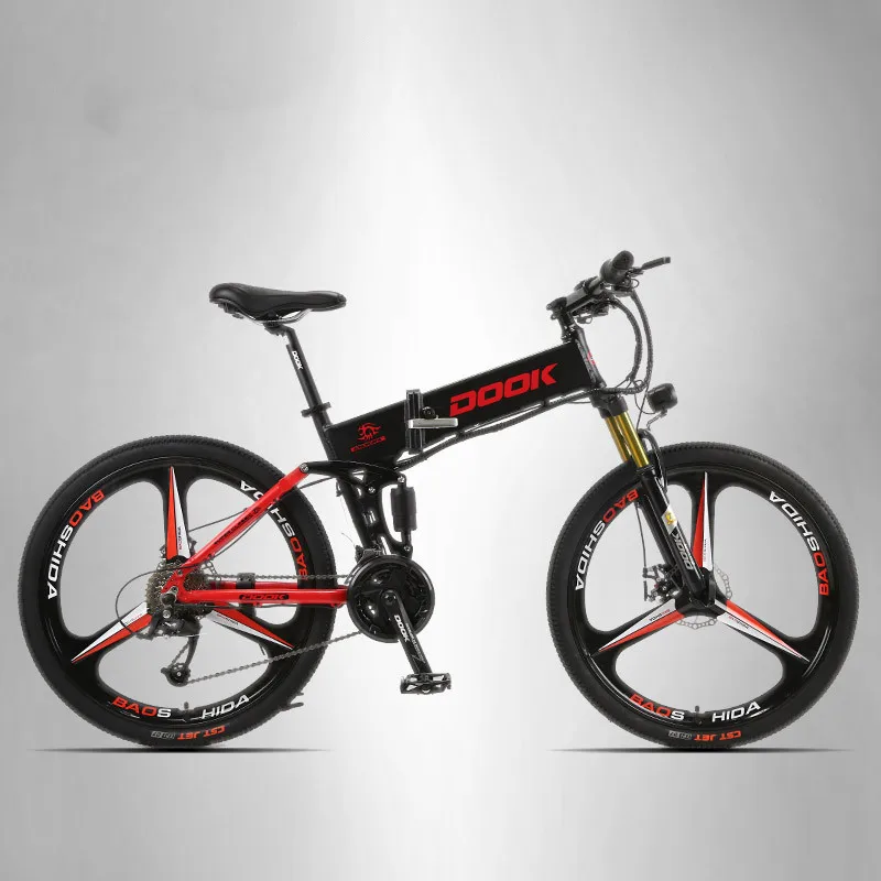 Best Electric Scooter Adults Two Wheels 26 inch 36V Full Suspension Alluminium Frame 7 Speed Folding Electric Mountain Bike 4