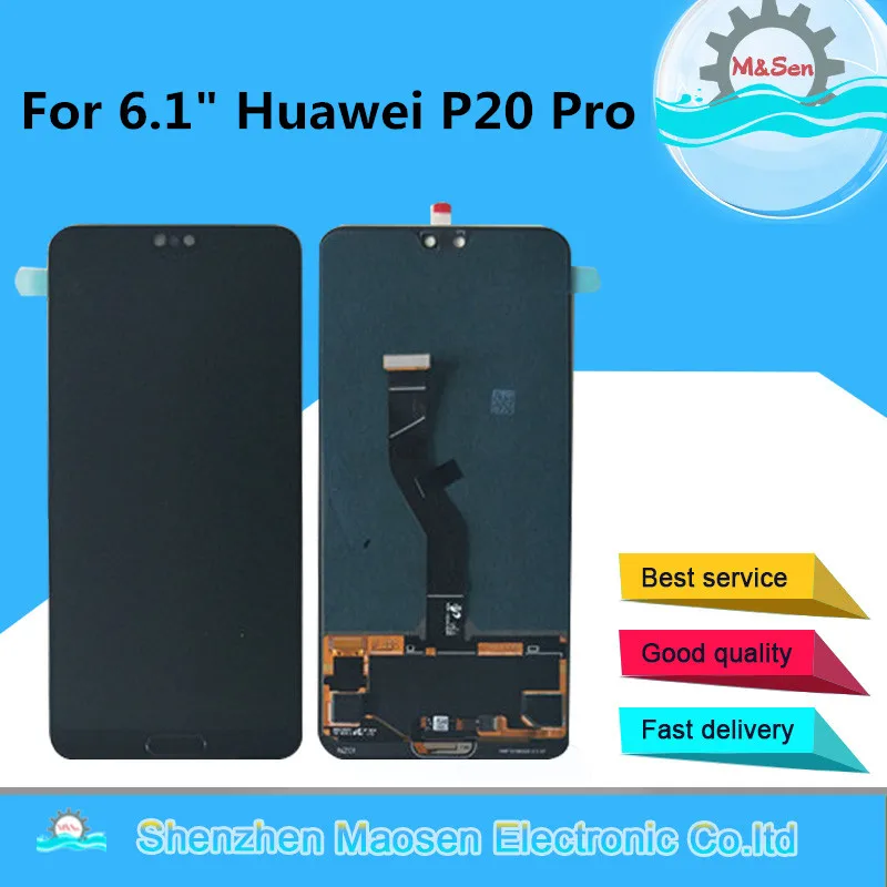 

Original M&Sen For 6.1" Huawei P20 Pro CLT-AL01 LCD Display Screen+Touch Panel Digitizer With Fingerprint For P20 Pro Display