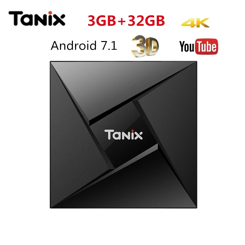 

Tanix TX9 Pro TV Box Android 7.1 OS TV Box Amlogic S912 Octa-core CPU Bluetooth 4.1 1000M LAN 3GB RAM 32GB ROM