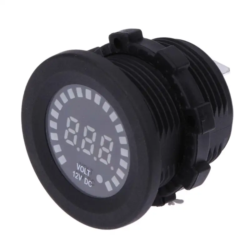 

Car Motorcycle Yacht Marine Color Voltage Meter LED Digital Voltage Meter 12V Color Display Automobile Gauges Accessories