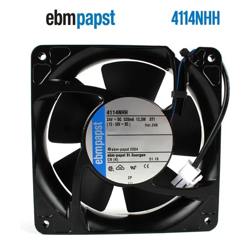 ЭБМ ПАПСТ 4114NHH / 4114NHHR DC 24V 120x120x38 мм Сервер площадь Вентилятор