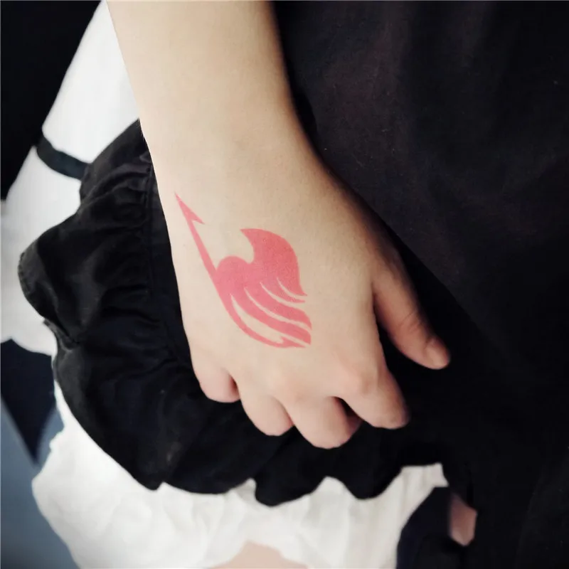 

Fairy tail Lucy Cosplay Anime Cartoon Logo Props Waterproof Animation Cartoon Logo Temporary Tattoo Stickers XR056
