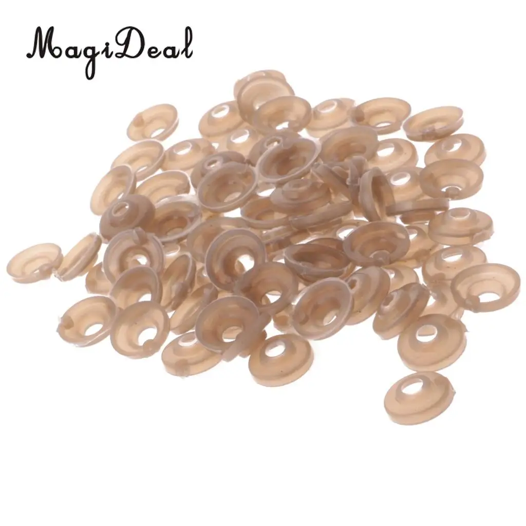 

Hot Sale 100 pcs 11mm Plastic Safety Eyes Nose Washer Back for Bear Doll Plush Animal DIY Craft Toys