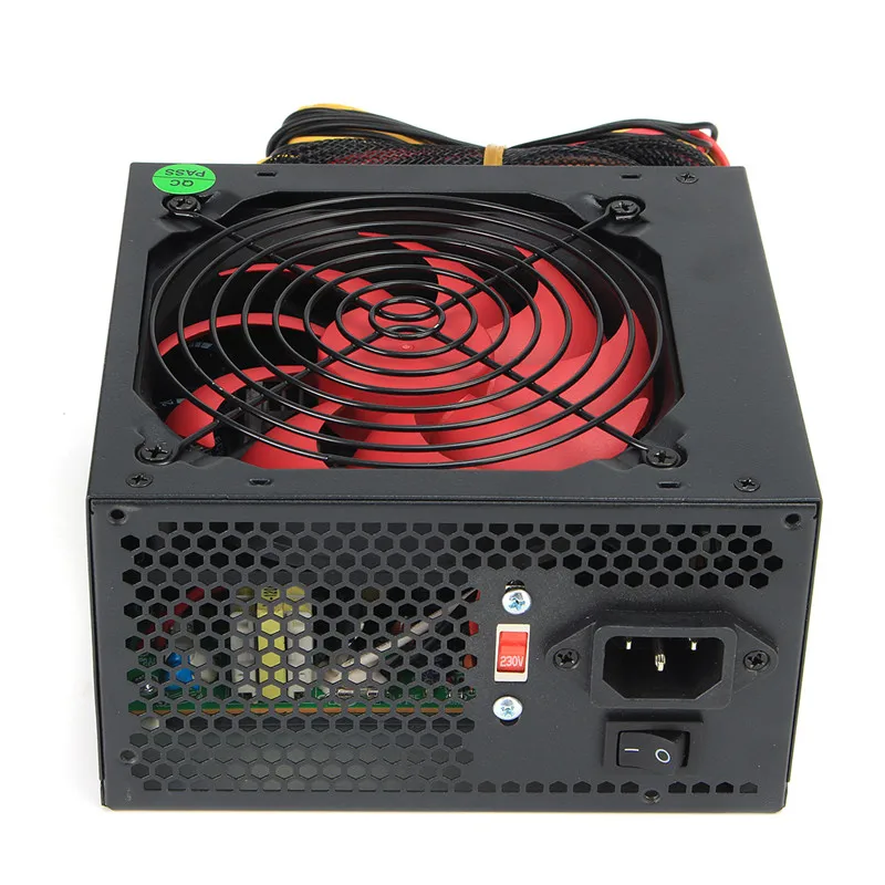 Блок питания US/AU/EU 850 Вт блок BTC вентилятор 120 мм 24 контактный разъем PCI SATA ATX 12 В для