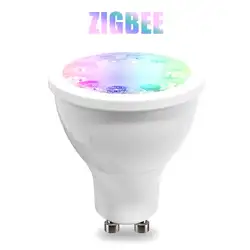 GU10 ZigBee ZLL 5 Вт Soposh RGB + Dual White светодио дный Spotlight AC100-240V изменение цвета Spotlight APP контроллер затемнения Smart светодио дный