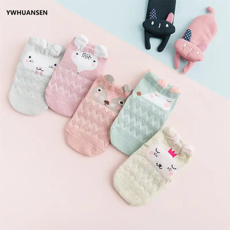 JIEEN Girls Baby Toddler Cotton Socks Princess Unisex Cute Colorful Seamless Boys School Lace