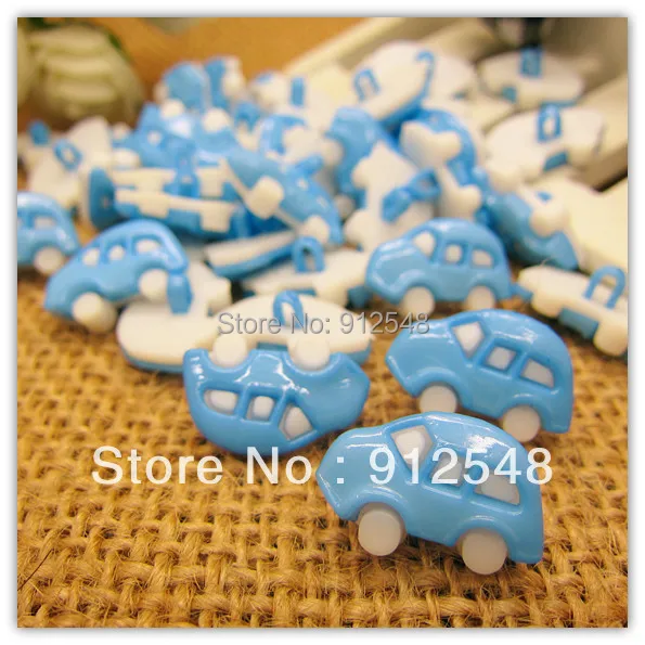 

Free shipping 18mm*12mm 100pcs blue Car plastic buttons flower buttons for children garment ,c002