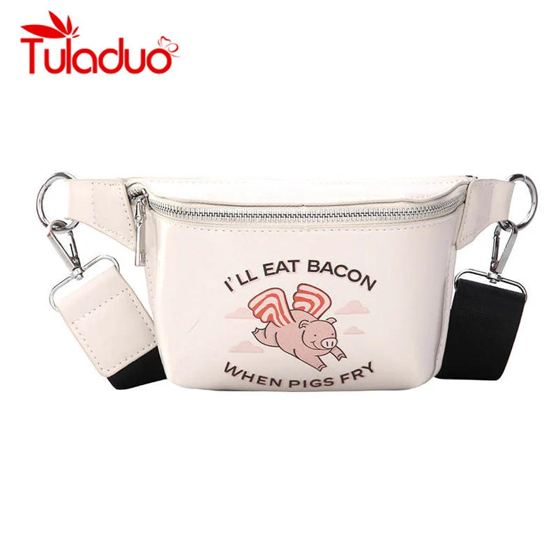 

Waist Bag Women PU Leather Fanny Pack Fashion Belt Bag Women Phone Pouch Casual Letter Print Chest Bags Girls Shoulder Small Bag