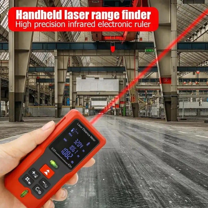 40m 60m 80m 100m Laser Rangefinder Digital Laser Distance Meter Tape Measurer Laser Range Finder Measuring Tool 40m 60m 80m 100m Laser Rangefinder Digital Laser Distance Meter Tape Measurer Laser Range Finder Measuring Tool