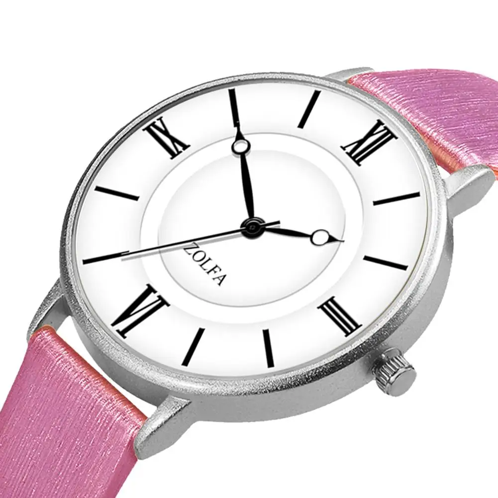 Quartz Watch Women PU Leather Belt Popular Scale Female Ladies White Black Gold Blue Rose Red | Наручные часы