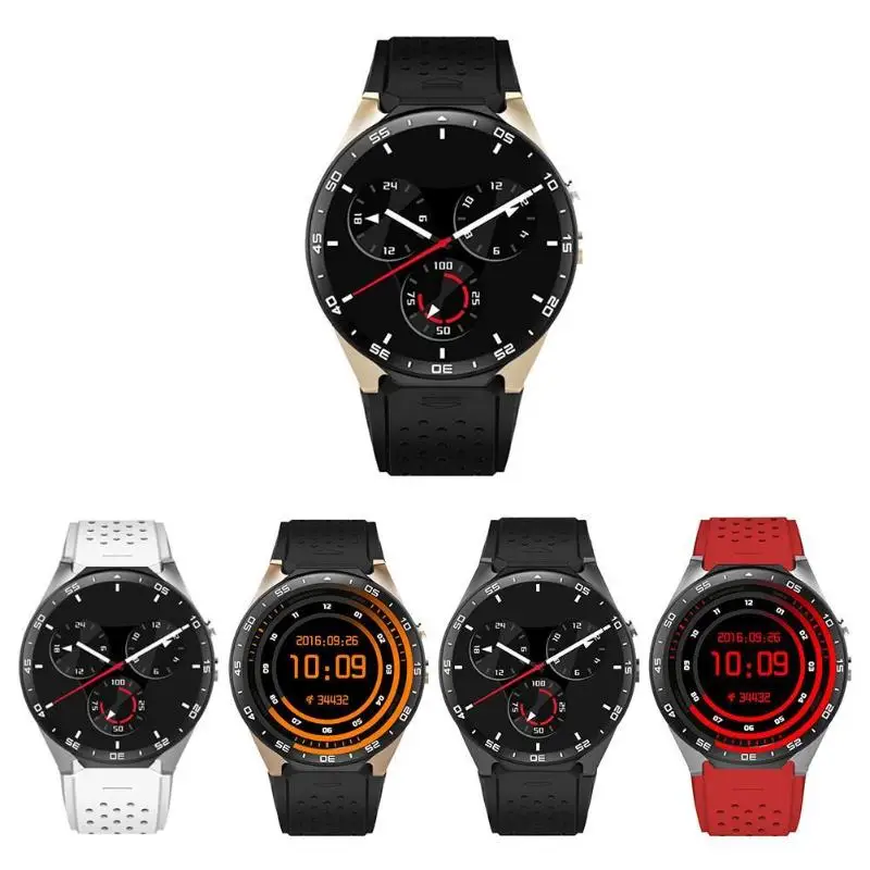 

KW88 Android 5.1 Quad Core 512MB 4GB GPS Heart Rate 3G Smartwatch Phone