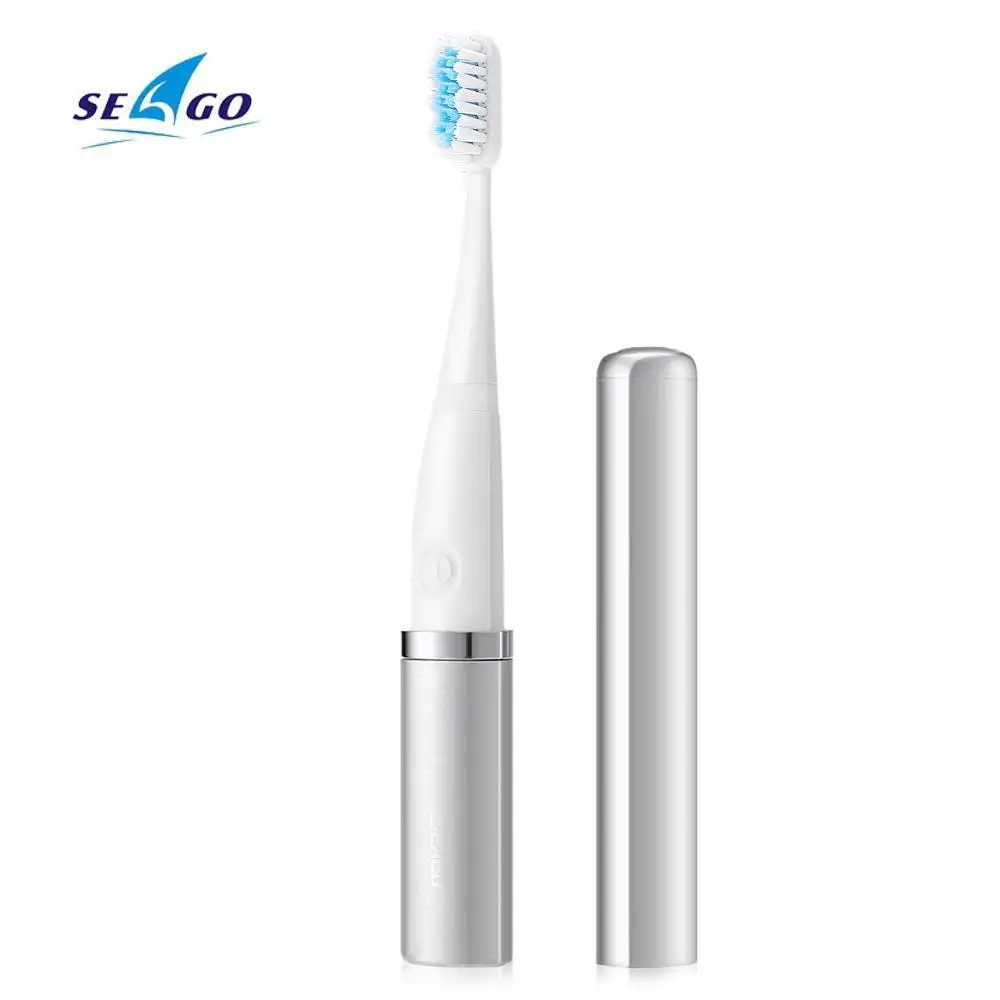 

SEAGO SG - 632 Waterproof Sonic Electric Toothbrush With 2 Brush Heads Mini Portable Toothbrush For Travel