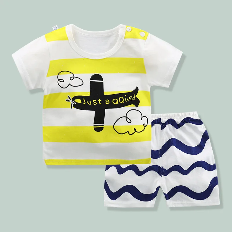 Luna Blanco/хлопковая одежда для младенцев, летние детские комплекты для мальчиков от 1 до 4 лет, комплект одежды из двух предметов с короткими рукавами для мальчиков