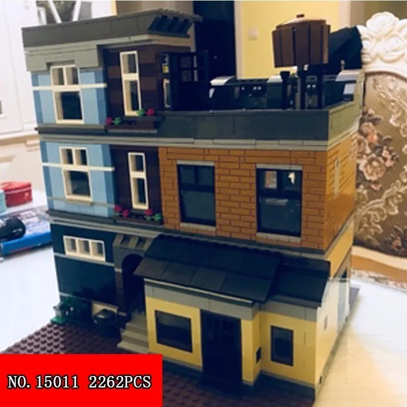 

New Lepin 15011 Originality Streetscape Series Detective Office Engraved Alpinia 2262pcs Building Blocks Assembling Block Toys