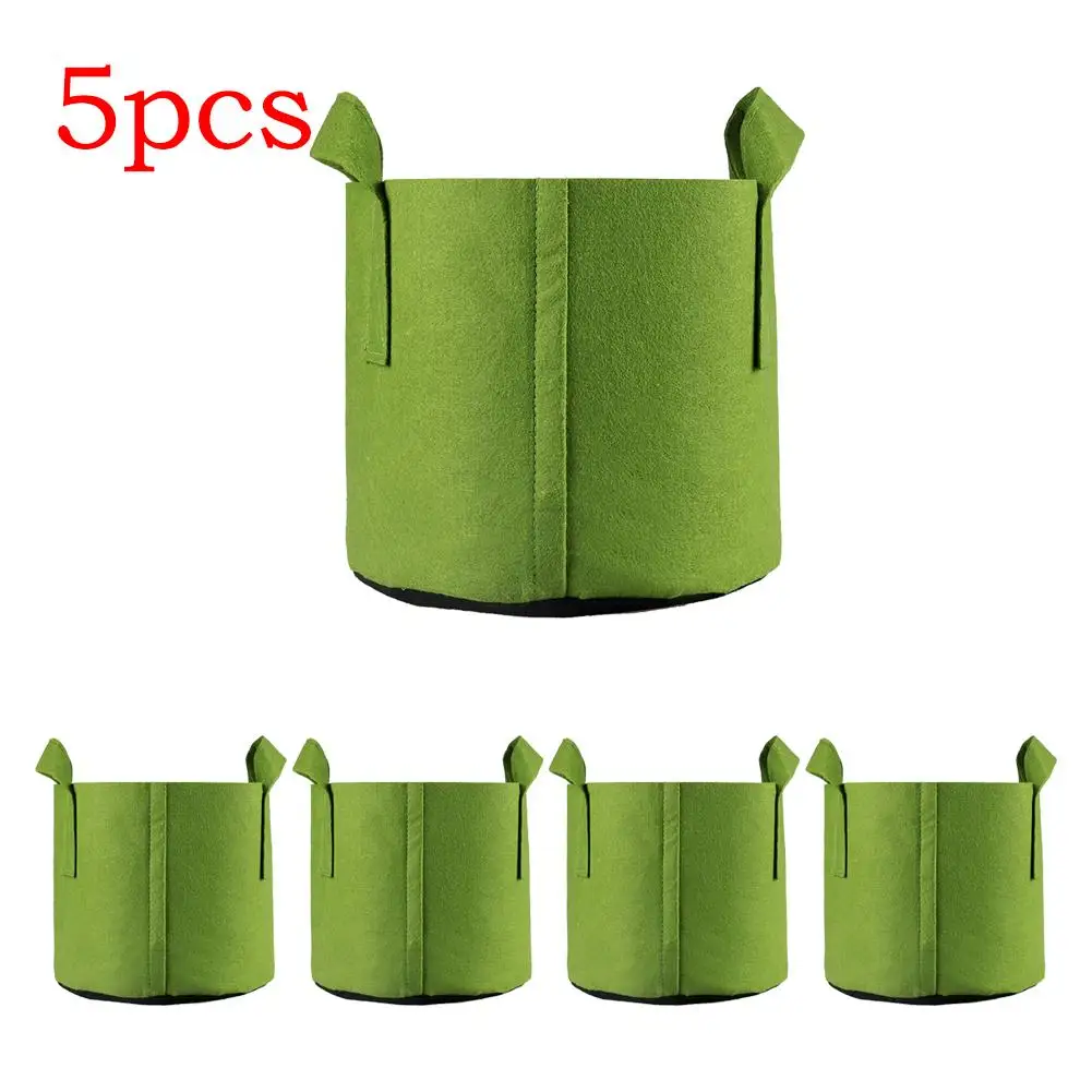 

Fabric Plant Growing Bag For Vegetables Tree Planting Bag Durable Green Nursery Seedling Bag Nutrition Grow Flower Pot Thickened