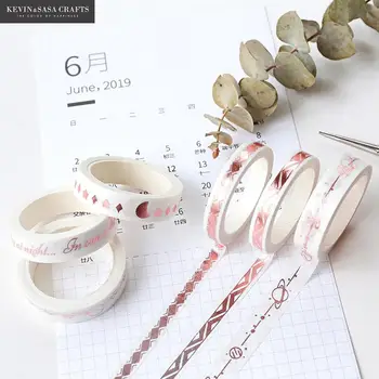 

3Pcs/Set Foil Washi Tape Quality Stationery Diy Scrapbooking Photo Album School Tools Kawaii Scrapbook Paper Stickers Gift