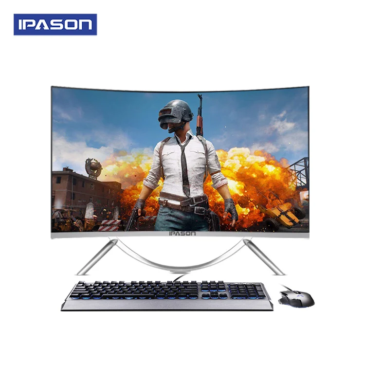  IPASON all in one Gaming PC V10 27inch Intel 6 Core I5 9400F DDR4 8G RAM 480g SSD Non-Integrated 10
