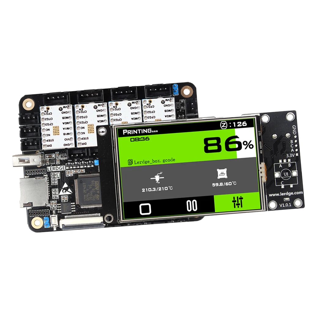 

TMC2100 Stepper Motor StepStick Heat Sink For 3D Printer+3.5' Touch Screen