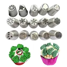 Рождественский носик для украшения рождественской елки снежинки Санта-Клауса из нержавеющей стали цельный инструмент для украшения крема