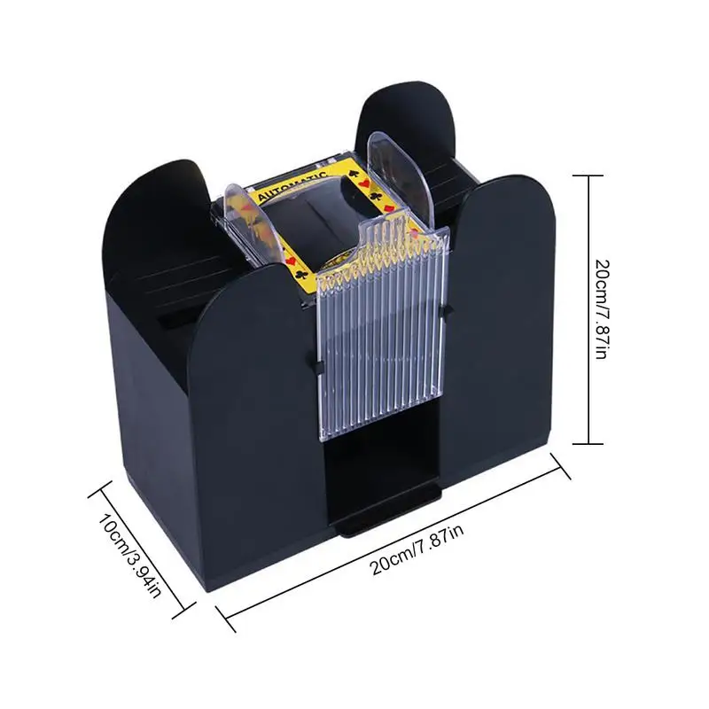 Дешево Покерная карточка автоматический карточный таффлер электрическая настольная игра карты таффлер шесть колод карт таффл за секунды