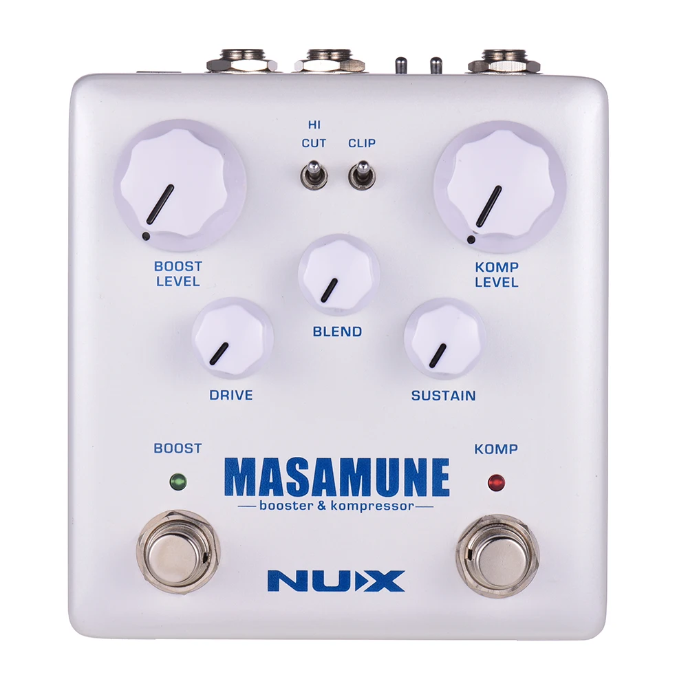 NUX MASAMUNE усилитель и компрессор аналоговый гитарная педаль с эффектами двойной