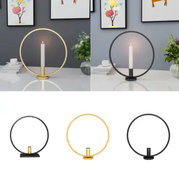 

Practical 3D Geometric Tea Light Candle Holder Home Beautiful Decoration Metal Candlestick 3 Style To Choose New