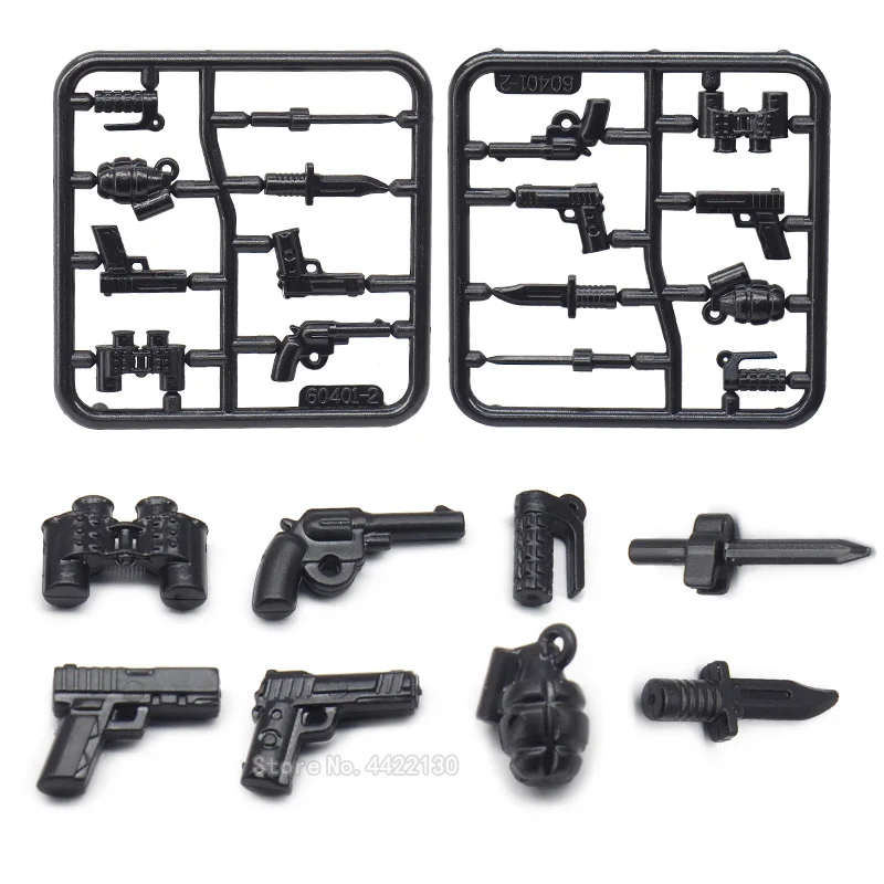 

Special Policemen Lot Building Blocks Figures Mini Weapons Basis Firearms Model Military Force Pubg ww2 With Legoinglys Gift