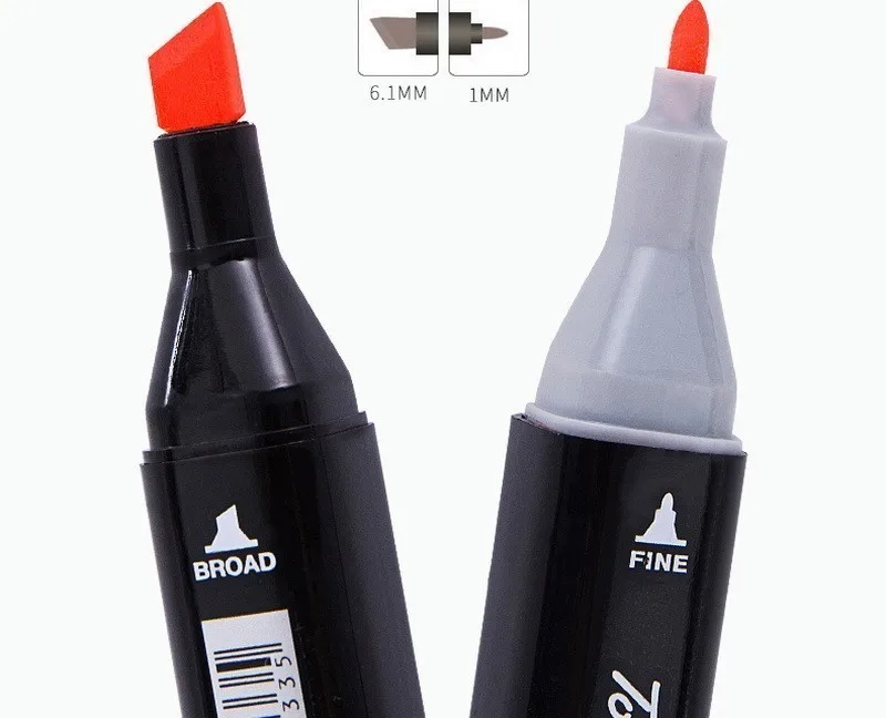 

Marker pen 32/48/72 Colors Multicolor Oily Double-headed Nib Student painting school Horticultural Landscape Design