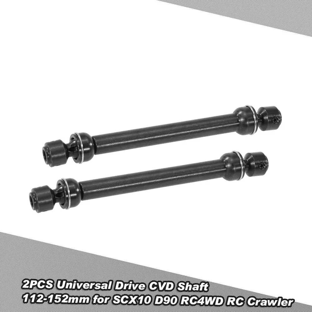 

2PCS Stainless Steel RC Cars Part Universal Drive CVD Shaft 112-152mm for SCX10 D90 RC4WD RC Crawler