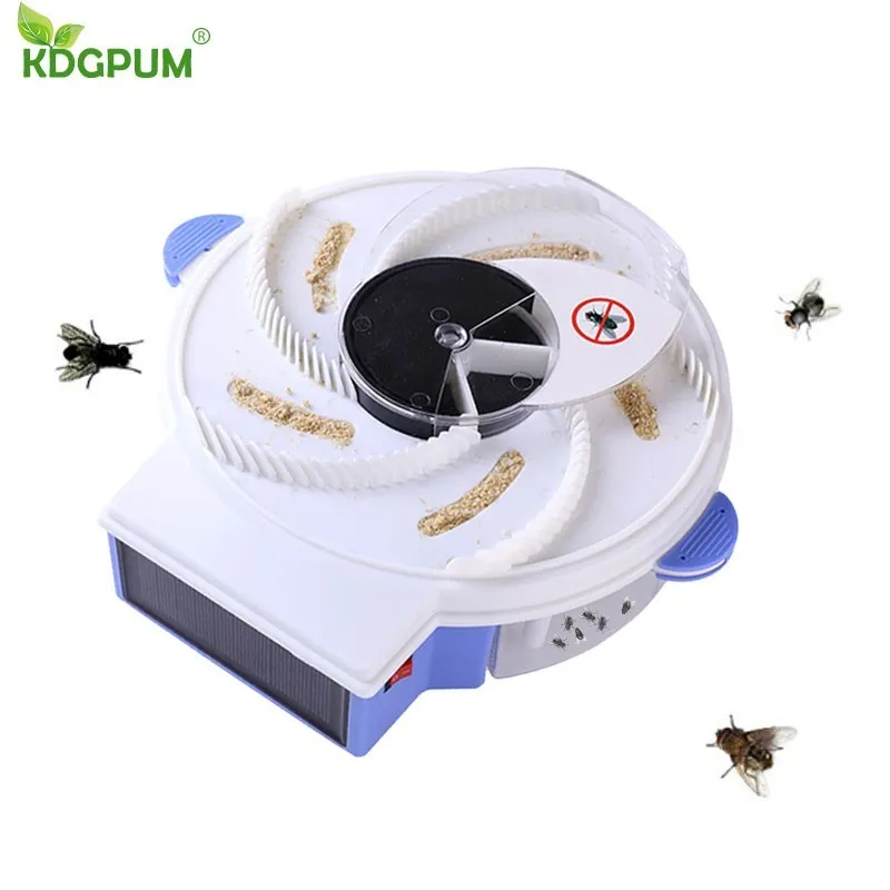 

Insect Traps Solar Electric Fly Trap Automatic Flycatcher Pest Reject Control Catcher Mosquito Flying Fly Killer Vliegenvan