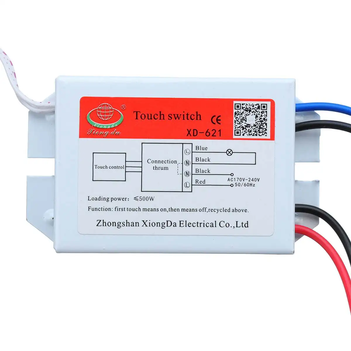 

AC170-240V Isolated On/Off Touch-Light Switch Sensor for Bathroom Mirror Energy Saving LED Lamp Pipe Dimmer Lighting Accessories