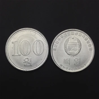 

North Korea 100 Won Coin, Single one, UNC, Uncirculated, Asia Collectibles Gift, 100% Real Genuine original Coins