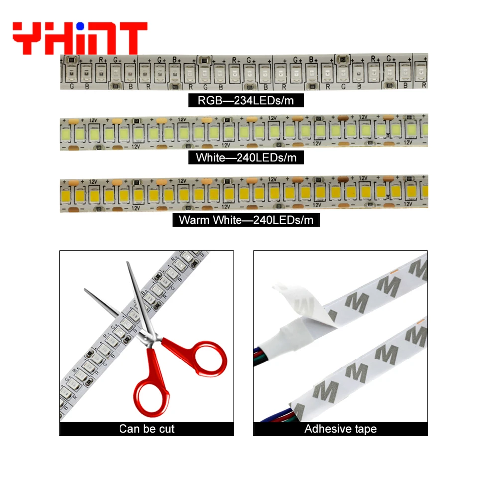 Светодиодные ленты 3528/2835 теплый белый SMD 240 светодиодный/m RGB 234 IP65