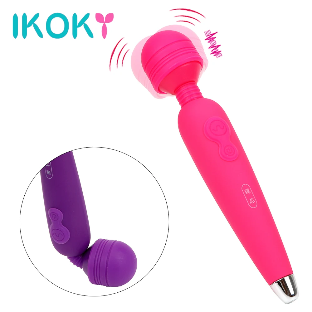 Вибратор IKOKY AV Magic Wand МОЩНАЯ ВИБРАЦИЯ Стимулятор точки G и клитора женская