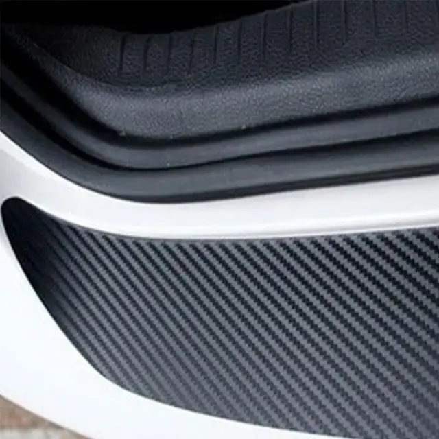 US $2.02 1 Pcs Carbon Fiber Front&Rear Bumper Protector Corner Guard Scratch Sticker Protection