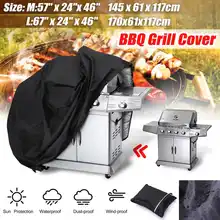 Водонепроницаемый Премиум чехол для гриля сад патио Дождь Пыль газовый гриль для барбекю двора барбекю гриль черный чехол