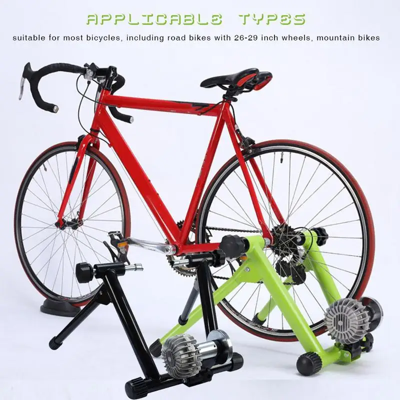 

Cycling Trainer Home Training Exercise Magnetic and and Oil Fluid Resistances Riding Platform for Bicycle Road Mountain Machine