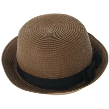 HTHL-cap шикарная соломенная шляпа/Кепка летняя женская Солнцезащитная новая кофейная